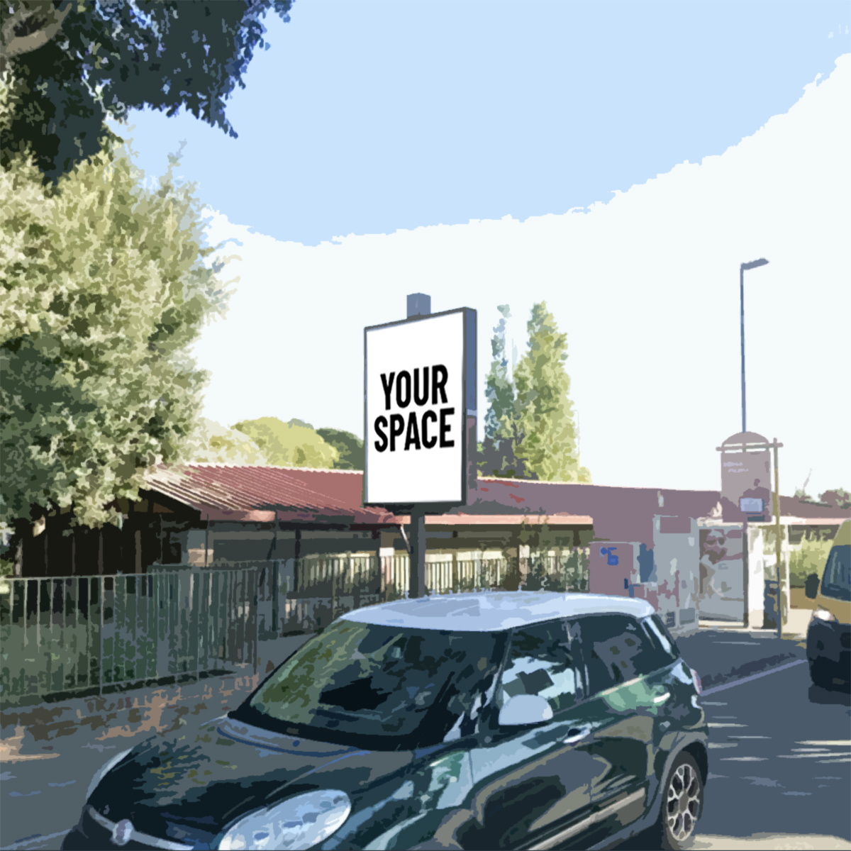 SPAZIO PUBBLICITARIO 200 x 140 Via Romano Guerra (ROMA) Dal 22/10/2026 al 21/10/2027 365 giorni